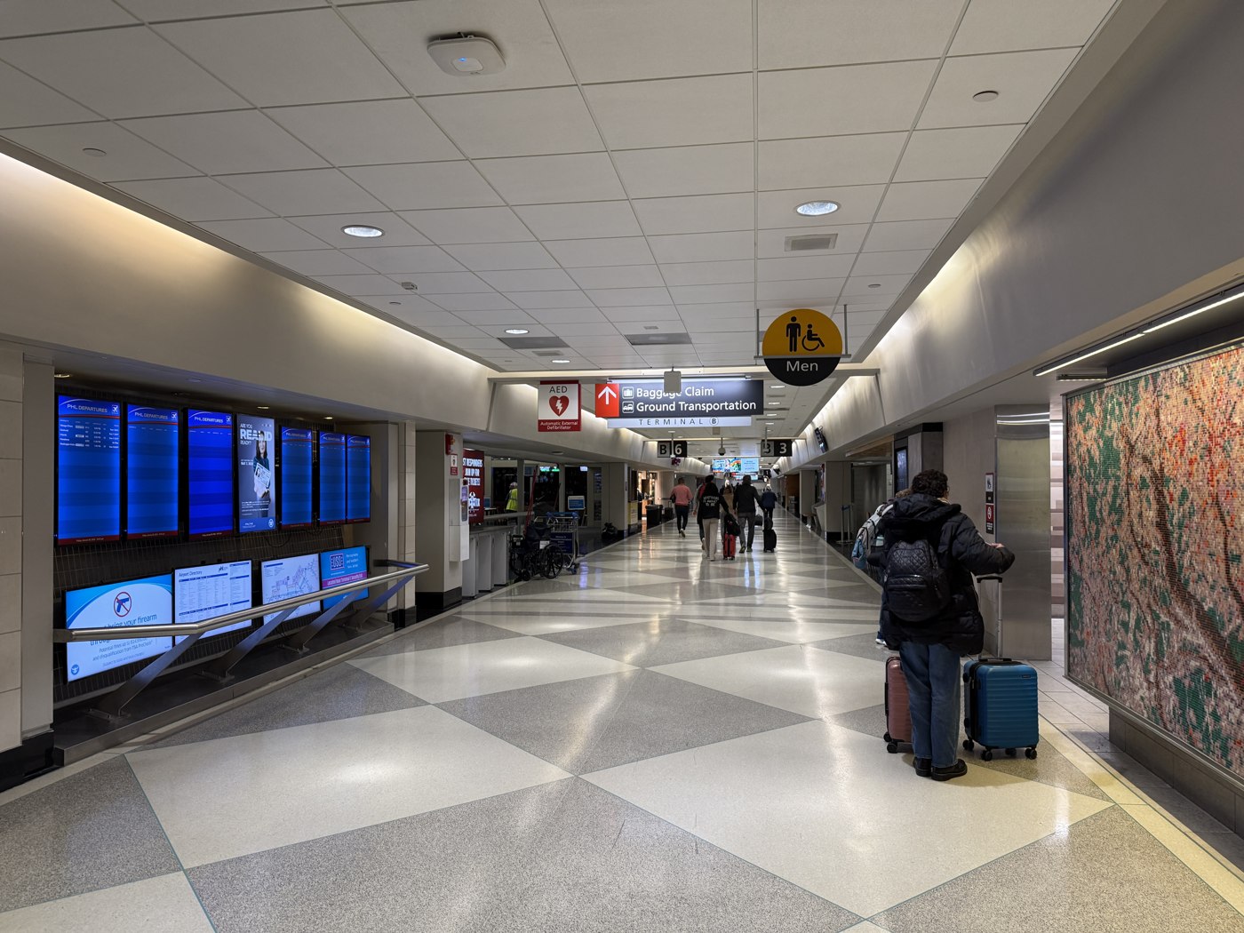 Terminal B at Philadelphia International Airport in Philadelphia, Pennsylvania